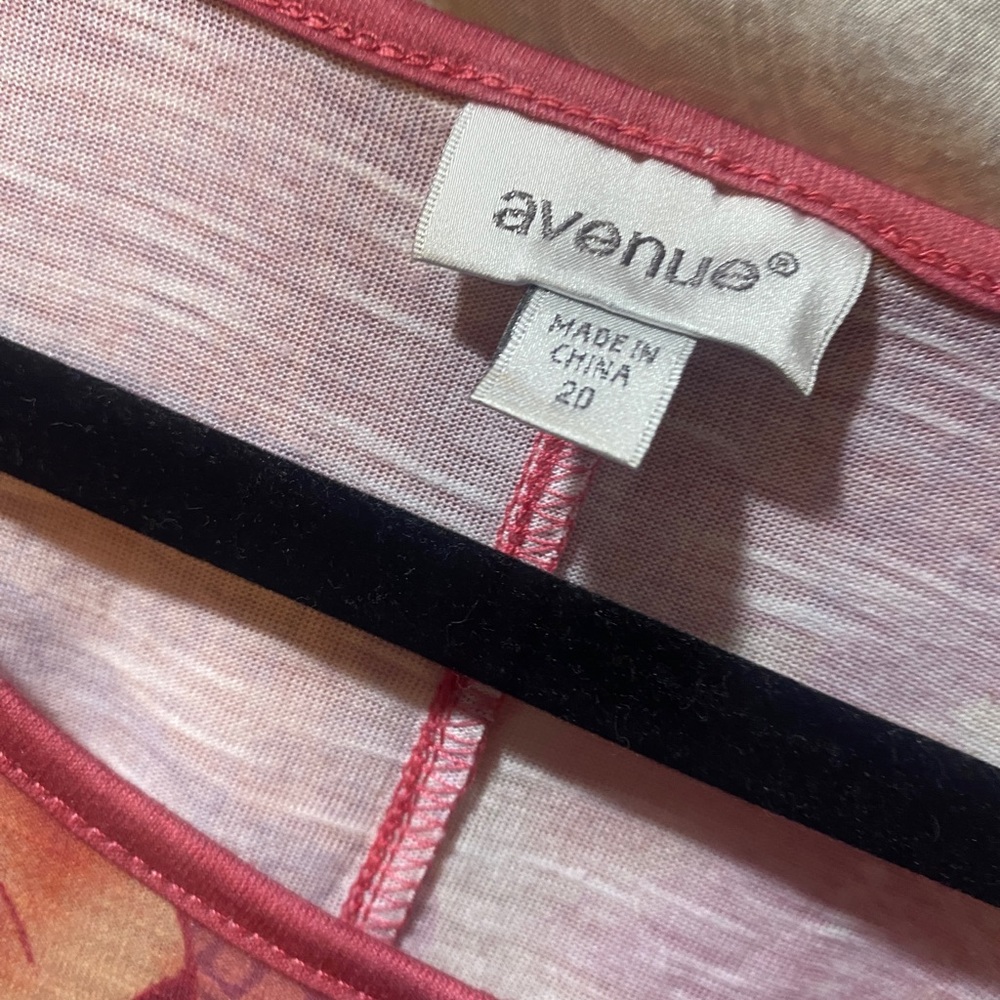 Avenue Brand Womens ‘Leid Back’ Pink Top - Size 20 - Picture 4 of 4